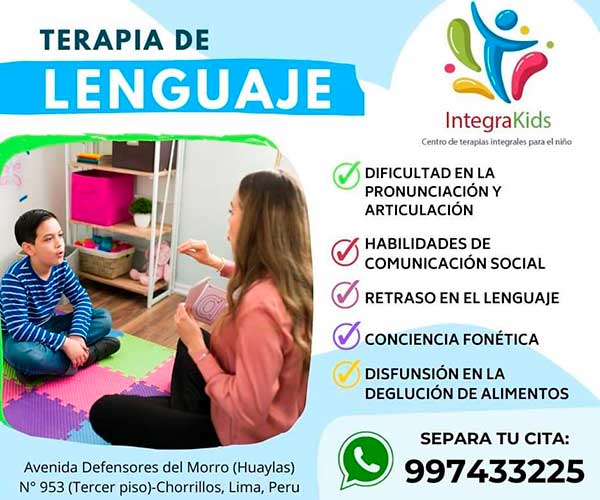terapia de lenguaje para niños